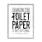 Stupell Industries Changing Toilet Paper Not Optional Funny Bathroom Phrase Framed Wall Art